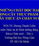 Những chất độc hại trong cây thực phẩm và chăn nuối 