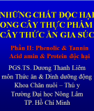 Phenolic & tannin acid amin & protein độc hại 