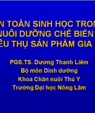 An toàn sinh học trong nuôi dưỡng chế biến và tiêu thụ sản phẩm gia cầm