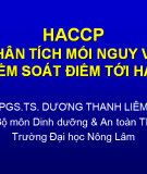 Haccp phân tích mối nguy và kiểm soát điểm tới hạn