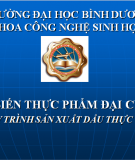 Quy trình sản xuất dầu thực vật