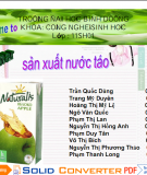 Sản xuất nước táo 