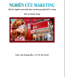 Nghiên cứu hình ảnh của thương hiệu KFC trong tâm trí khách hàng