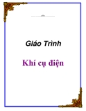 Giáo trình nhập môn khí cụ điện