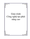 Giáo trình Công nghệ tạo phôi nâng cao