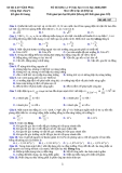 ĐỀ THI KHẢO SÁT ĐẠI HỌC LẦN 4 NĂM HỌC 2008-2009 MÔN VẬT LÝ LỚP 12 (KHỐI A) - Mã đề 557