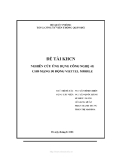Luận văn: Nghiên cứu ứng dụng công nghệ 4G cho mạng di đông Viettel Mobile