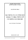 Luận văn: ĐẶC TRƯNG CỦA CÁC TÍNH CHẤT ( D N D Z ) VÀ ( WD Z ) TRONG LỚP  CÁC KHÔNG GIAN FRECHET