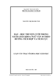 Luận văn: DẠY - HỌC TRUYỆN CƯỜI TRONG SÁCH GIÁO KHOA NGỮ VĂN 10 THEO HƯỚNG TÍCH HỢP VÀ TÍCH CỰC