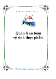 ĐỒ ÁN TỐT NGHIỆP - Quản lí an toàn vệ sinh thực phẩm