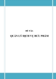 ĐỒ ÁN TỐT NGHIỆP - QUẢN LÝ DỊCH VỤ BƯU PHẨM 