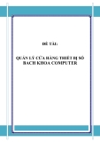 ĐỒ ÁN TỐT NGHIỆP - QUẢN LÝ CỬA HÀNG THIẾT BỊ SỐ 