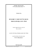 Luận văn:Hàm rbf và một số ứng dụng trong đồ họa máy tính