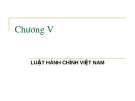 Bài giảng Chương 5: Luật hành chính Việt Nam