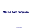 Excel Phần 6: Một số hàm nâng cao