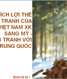 Phân tích lợi thế cạnh tranh của gỗ Việt Nam xuất khẩu sang Mỹ