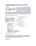 Cấu hình Joomla để gửi/nhận mail với GMail