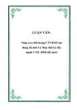 LUẬN VĂN: Nâng cao chất lượng CTVĐND của Đảng bộ tỉnh Cà Mau thời kỳ đẩy mạnh CNH, HĐH đất nước