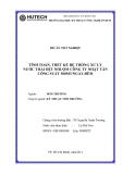 Tính toán thiết kế hệ thống xử lý nước thải dệt nhuộm công ty nhật tân công suất 300m3/ ngày đêm 