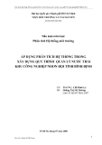 Áp dung phương pháp phân tích hệ thống môi trường trong quản lý nước thải khu công nghiệp Nhơn Hội tỉnh Bình Định 