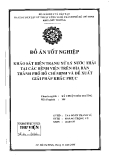 Khảo sát hiện trạng xử lý nước thải tại các bệnh viện trên địa bàn tphcm và đề xuất giải pháp khắc phục