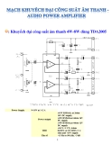 Mạch khuyếch đại công suất âm thanh