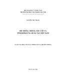 Luận văn: Hệ thống thông tin y tế và tình hình ứng dụng tại Việt Nam
