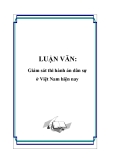 Luận văn tốt nghiệp: Giám sát thi hành án dân sự ở Việt Nam hiện nay 