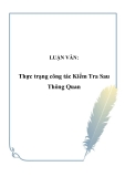 LUẬN VĂN:  Thực trạng công tác Kiểm Tra Sau Thông Quan