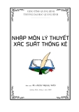 Bài giảng Nhập môn lý thuyết xác suất thống kê - ThS. Phan Trọng Tiến