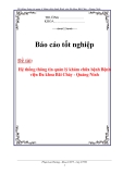  Luận văn: Hệ thống thông tin quản lý khám chữa bệnh Bệnh viện Đa khoa Bãi Cháy - Quảng