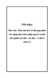 Tiểu luận: Dân chủ - Dân chủ hoá xã hội góp phần xây dựng nhà nước pháp quyền xã hội chủ nghĩa của dân - do dân - vì dân ở nước ta