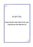 LUẬN VĂN:  Kinh tế du lịch ở tỉnh Chăm Pa Sắc, nước Cộng hoà dan chủ Nhân dân Lào