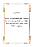 Luận văn: Nghiên cứu sự biến đổi chức năng tâm thu thất trái bằng siêu âm tim ở bệnh nhân Hẹp Hai Lá khít trước và sau NVHL bằng bóng