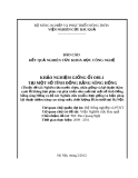 BÁO CÁO  KẾT QUẢ NGHIÊN CỨU KHOA HỌC CÔNG NGHỆ : KHẢO NGHIỆM GIỐNG ỔI OĐL1  TẠI MỘT SỐ TỈNH ĐỒNG BẰNG SÔNG HỒNG