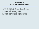 CẢM BIẾN CÔNG NGHIỆP - CHƯƠNG 2 CẢM BiẾN ĐO QUANG