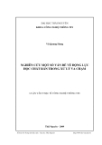 Luận văn:Nghiên cứu một số vấn đề về động lực học chất rắn trong xử lý va chạm
