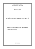 Khóa luận tốt nghiệp: An toàn thông tin trong thuế diện tử