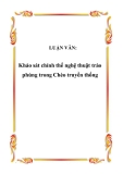 LUẬN VĂN:  Khảo sát chỉnh thể nghệ thuật trào phúng trong Chèo truyền thống