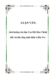 LUẬN VĂN: Ảnh hưởng của đạo Cao Đài Ban Chỉnh đối với đời sống tinh thần ở Bến Tre