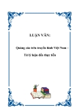 Luận văn: Quảng cáo trên truyền hình Việt Nam – Từ lý luận đến thực tiễn