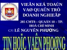 TIN HỌC VĂN PHÒNG (LÊ  NGUYÊN PHƯƠNG) - PHẦN 3 POWER POINT