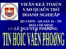 TIN HỌC VĂN PHÒNG (LÊ  NGUYÊN PHƯƠNG) - PHẦN 2 MICROSOFT WORD