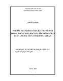 LUẬN VĂN: PHƯƠNG PHÁP TRÍCH CHỌN ĐẶC TRƯNG ẢNH TRONG THUẬT TOÁN HỌC MÁY TÌM KIẾM ẢNH ÁP DỤNG VÀO BÀI TOÁN TÌM KIẾM SẢN PHẨM