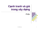 Cạnh tranh và giá trong xây dựng