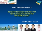  CAPSTONE PROJECT REPORT DEVELOPING THE BUSINESS STRATEGY FOR VIETTEL MOBILE IN VIETNAM FOR THE YEARS 2011-2015 by Trương Trung Nghĩa