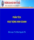 Phần 1 - Các dạng bài tập cơ bản về Phân tích hoạt động kinh doanh