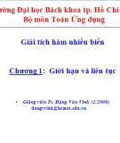 Bài giảng: giới hạn liên tục