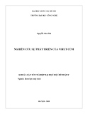 LUẬN VĂN:NGHIÊN CỨU SỰ PHÁT TRIỂN CỦA VIRUT CÚM