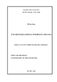LUẬN VĂN: ỨNG DỤNG RELATIONAL INTERFACE CHO JAVA